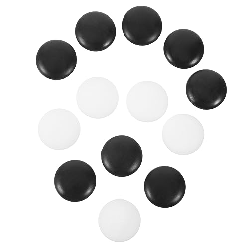 minkissy 360 Stück Go Spielsteine Kompakt Flach aus Robustem Resin Bruchfest und Glatt Poliert Go Schachspiel Zubehör für Zuhause Fördert Denkfähigkeit und Spielspaß von minkissy