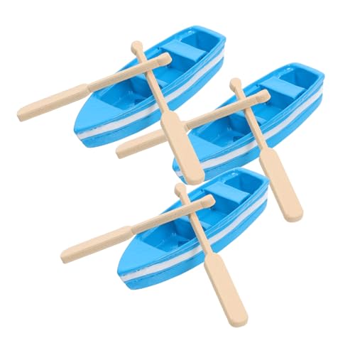 minkissy 3Sätze Mikrolandschaft Boot Modell Teile DIY Dekoration für Miniaturgärten Hochwertige Harzfiguren für Haus und Garten Realistische Szenerie und Sammlerstücke von minkissy