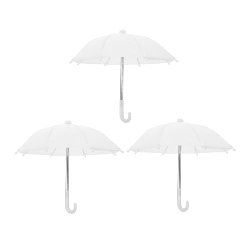 minkissy 3Stücke Miniatur Puppenhaus Regenschirm Exquisites Dekorationszubehör für Mini Hausmodelle Robust und Sicher für Puppen und Mini Szenen von minkissy