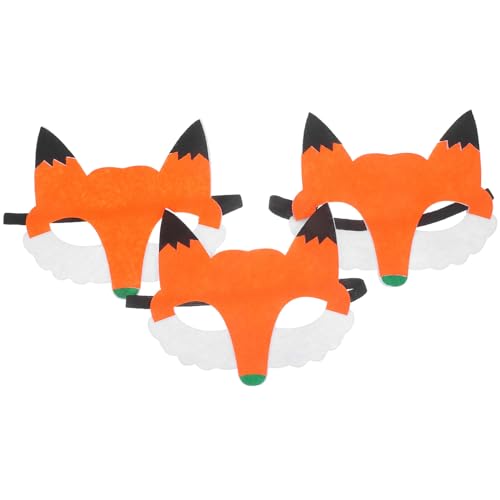 minkissy 3Stücke Tiermaske Realistische Fox Maske für Halloween Karneval Kostümpartys Leichte Atmungsaktive Tiermasken für Jungen Partyzubehör minkissy 3Stücke Tiermaske Realistische Fox Maske für Halloween Karneval Kostümpartys Leichte Atmungsaktive Tiermasken für Jungen Partyzubehör von minkissy