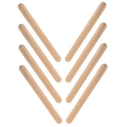 minkissy 4 Paare Holz Rhythmussticks für Naturholz Percussion Stäbe für Musikbildung und Klassenzimmeraktivitäten für Orff Pädagogik minkissy 4 Paare Holz Rhythmussticks für Naturholz Percussion Stäbe für Musikbildung und Klassenzimmeraktivitäten für Orff Pädagogik von minkissy