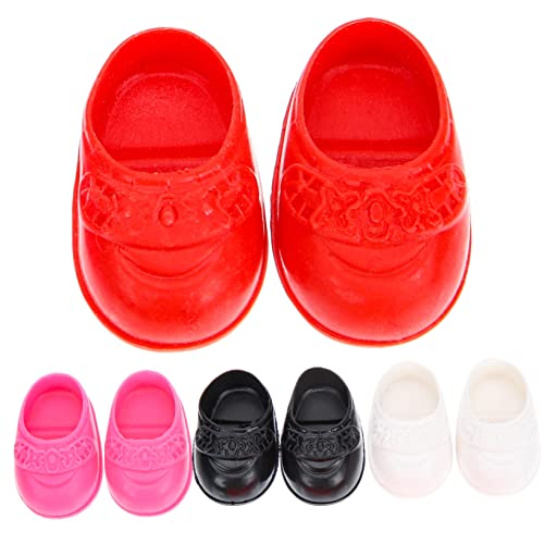 minkissy 4 Paare Miniatur Puppenschuhe für Puppen Rot Rosa Süße Dekoration für Mädchenpuppen und Puppenzubehör minkissy 4 Paare Miniatur Puppenschuhe für Puppen Rot Rosa Süße Dekoration für Mädchenpuppen und Puppenzubehör von minkissy