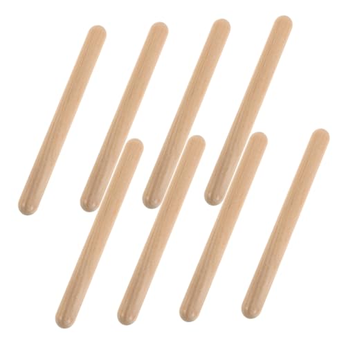 minkissy 4 Paare Rhythmusstäbe aus Holz Naturholz Percussion Instrumente für Musikalische Früherziehung und Interaktive Lernaktivitäten der Schule minkissy 4 Paare Rhythmusstäbe aus Holz Naturholz Percussion Instrumente für Musikalische Früherziehung und Interaktive Lernaktivitäten der Schule von minkissy