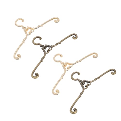 minkissy 4 STÜCKE Teiliges Mini Puppen kleiderbügel im Vintage Stil Dekorative Mini kleiderhalter Langlebig und Fein Verarbeitet Geeignet für Puppenkleiderschränke und minkissy 4 STÜCKE Teiliges Mini Puppen kleiderbügel im Vintage Stil Dekorative Mini kleiderhalter Langlebig und Fein Verarbeitet Geeignet für Puppenkleiderschränke und von minkissy