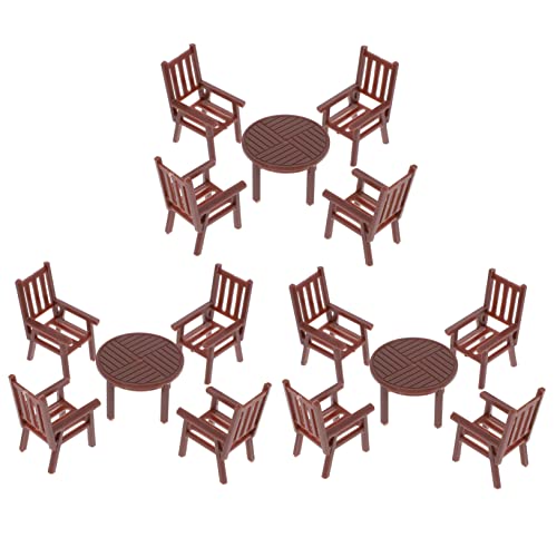 minkissy 4 Sätze Miniaturmöbel Set Teiliges Tisch Stuhl Set für Puppenhaus Realistische Wohnaccessoires für Mini Häuser für Kreative Dekoration und Spielszene minkissy 4 Sätze Miniaturmöbel Set Teiliges Tisch Stuhl Set für Puppenhaus Realistische Wohnaccessoires für Mini Häuser für Kreative Dekoration und Spielszene von minkissy