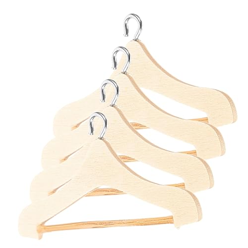 minkissy 4 Stck Miniatur Kleiderbügel für Puppen Teiliges aus Holz für Puppenhaus zum Aufhängen von Puppenkleidung Robust und Platzsparend für Kleine Puppen Garderoben minkissy 4 Stck Miniatur Kleiderbügel für Puppen Teiliges aus Holz für Puppenhaus zum Aufhängen von Puppenkleidung Robust und Platzsparend für Kleine Puppen Garderoben von minkissy