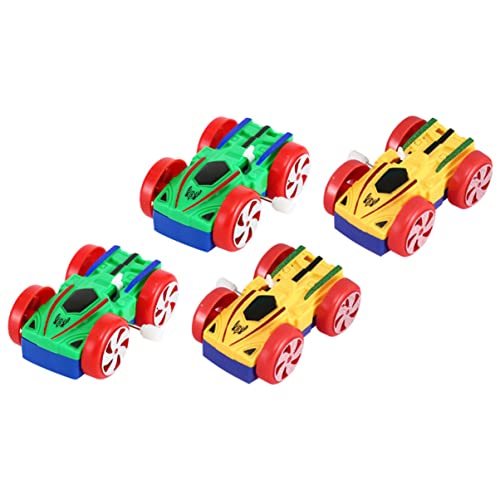 minkissy 4 Stück Aufziehautos Doppelseitige Spielzeuge für Farblich Zufällig für Spiel und Deko Zufällige Farbe Zufällige Farbe von minkissy