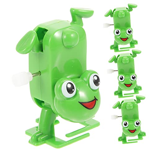 minkissy 4 Stück Aufziehspielzeug Froschform Lustige Deko für Kinderpartys Geeignet für Jungen und Mädchen mit Funktion und Kreativen Designs von minkissy
