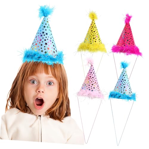 minkissy 4 Stück Bunte Partyhüte aus Leichte Geburtstagshüte mit Sternen kegelform Kreative Fotorequisiten für Familienfeiern Farbenfrohe Geburtstagsdeko minkissy 4 Stück Bunte Partyhüte aus Leichte Geburtstagshüte mit Sternen kegelform Kreative Fotorequisiten für Familienfeiern Farbenfrohe Geburtstagsdeko von minkissy