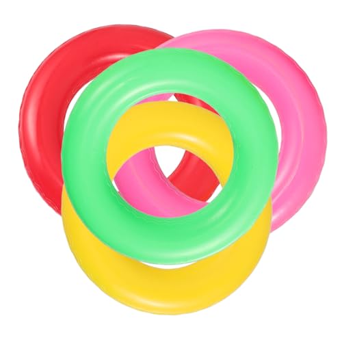minkissy 4 Stück Bunte Weichstoff Staffelringe für rutschfest Sicher für Indoor und Outdoor Sport und Wurfspiele für Schultraining und Familienunterhaltung von minkissy
