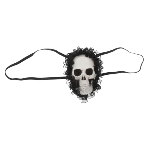minkissy 4 Stück Dekorative Augenabdeckung Vintage Augenmaske Party-augenklappe Gothic Augenklappe Schicke Augenmaske Einzigartige Augenklappe Schädel-augenmaske Spitze Black von minkissy