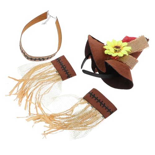 minkissy 4 Stück Halloween Karneval Teiliges Cosplay Strohhut Armband Halskette Erwachsene Kostüm Zubehör Party Dekoration für Karneval und Halloween Feier minkissy 4 Stück Halloween Karneval Teiliges Cosplay Strohhut Armband Halskette Erwachsene Kostüm Zubehör Party Dekoration für Karneval und Halloween Feier von minkissy