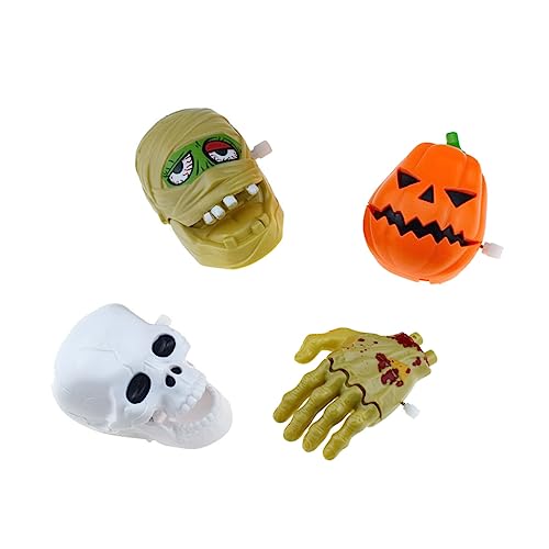 minkissy 4 Stück Hand Kürbis und Schädel für Halloween Dekoration und Mitgebsel von minkissy