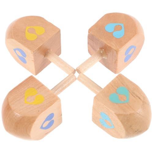 minkissy 4 Stück Holz für Unvollendete Holzspielzeuge für Hanukkah Spaßige DIY Projekte Sicheres Natürliches Material Stressabbau Familienaktivitäten von minkissy