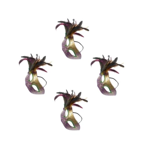 minkissy 4 Stück Karnevalsmaske Halloween Maske Kostüme Halbgesichtsmaske Abendballmaske Kostümpartyzubehör Mardi Gras Gesichtsmaske Abschlussball Spitzenmasken minkissy 4 Stück Karnevalsmaske Halloween Maske Kostüme Halbgesichtsmaske Abendballmaske Kostümpartyzubehör Mardi Gras Gesichtsmaske Abschlussball Spitzenmasken von minkissy