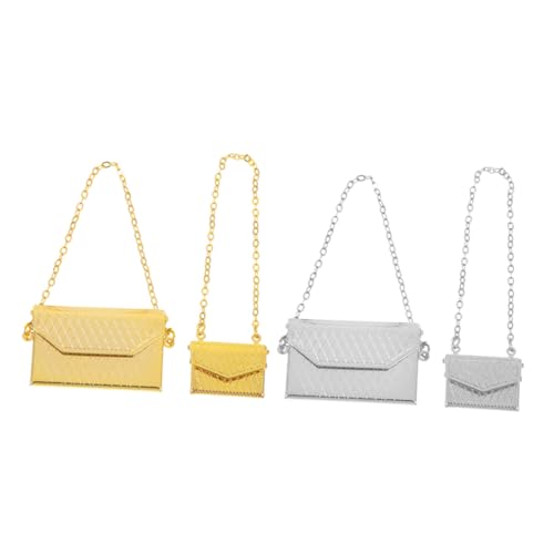 minkissy 4 Stück Maßstab Metall-deko Große und Kleine Modelle in Silber und Gold Realistische Puppenhaus-Accessoires für DIY-szenen und Sammler minkissy 4 Stück Maßstab Metall-deko Große und Kleine Modelle in Silber und Gold Realistische Puppenhaus-Accessoires für DIY-szenen und Sammler von minkissy