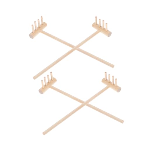 minkissy 4 Stück Mini Holzrechen Teilig für Sandkasten Kinderspielzeug für Sandspiel Dekorativ und Funktional für Sandspielplätze und Miniatur Landschaften minkissy 4 Stück Mini Holzrechen Teilig für Sandkasten Kinderspielzeug für Sandspiel Dekorativ und Funktional für Sandspielplätze und Miniatur Landschaften von minkissy