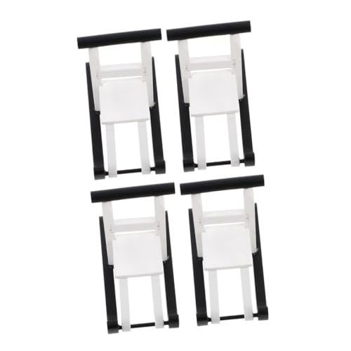 minkissy 4 Stück Mini Holzschlitten Weihnachtsdeko Holzschlitten Miniatur Weihnachtsmann Schlitten Tischdeko Puppenhaus Zubehör für Festliche Weihnachtsdekoration von minkissy