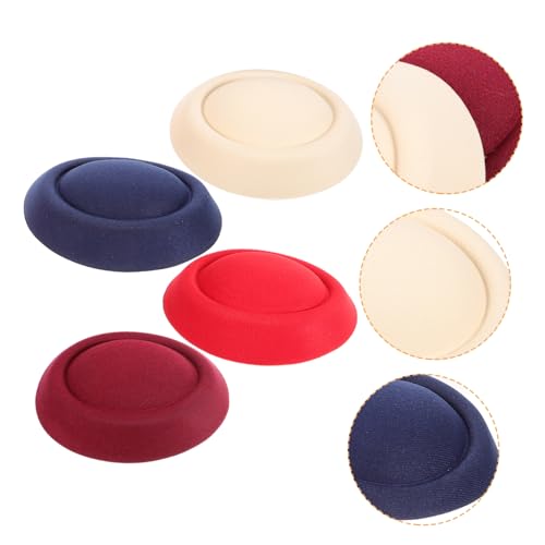 minkissy 4 Stück Mini Hut Basis Strapazierfähige DIY Unterstützung für Haarschmuck und Bastelprojekte Geeignet für Erwachsene Sicher und Wiederverwendbar von minkissy