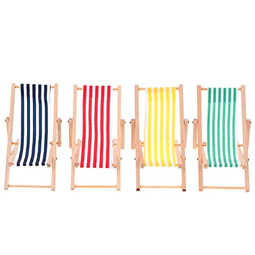 minkissy 4 Stück Mini Strandstuhl Deko Teiliges Mini Möbel für Puppenhaus Realistische Liegestühle Blau Rot Gelb und Grün Dekoration für DIY Projekte und Gartenlandschaften minkissy 4 Stück Mini Strandstuhl Deko Teiliges Mini Möbel für Puppenhaus Realistische Liegestühle Blau Rot Gelb und Grün Dekoration für DIY Projekte und Gartenlandschaften von minkissy