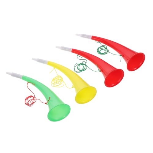minkissy 4 Stück Ox Horn Trompeten Cheerleading Requisiten für Fußballfans Kinderparty Outdoor Aktivitäten Zufällige Farbe Zufällige Farbe von minkissy