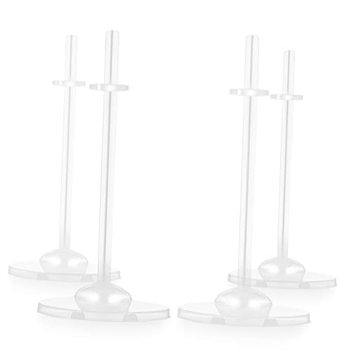 minkissy 4 Stück Puppenständer Transparent Doll Support Stands für Actionfiguren und Modelle Installieren für Schaufenster und Sammlungen von minkissy