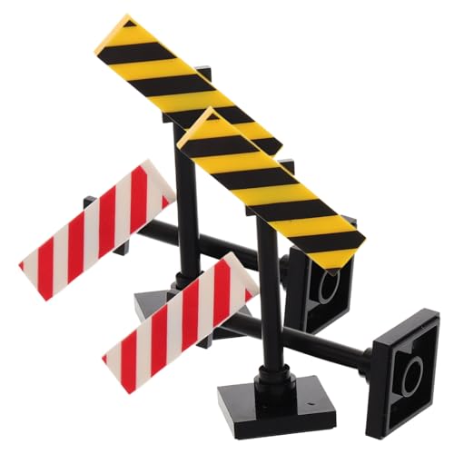 minkissy 4 Stück Realistische Verkehrsschilder Teiliges DIY für Kreatives Rollenspiel und Verkehrserziehung von Feinmotorik und Vorstellungskraft von minkissy