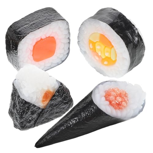 minkissy 4 Stück Realistisches Teiliges Japanisches Sushi Modell aus Langlebigem Detailgetreue Nachbildung mit Farb und Formstabilität als Dekoration Fotorequisite und Display für minkissy 4 Stück Realistisches Teiliges Japanisches Sushi Modell aus Langlebigem Detailgetreue Nachbildung mit Farb und Formstabilität als Dekoration Fotorequisite und Display für von minkissy