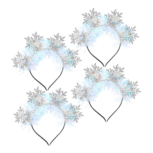 minkissy 4 Stück Schneeflocken Stirnbänder Glitzer Winter Haarreifen Festliche Weihnachts Haaraccessoires Damen Komfortabel Strapazierfähig Für Party und Festtagsoutfit minkissy 4 Stück Schneeflocken Stirnbänder Glitzer Winter Haarreifen Festliche Weihnachts Haaraccessoires Damen Komfortabel Strapazierfähig Für Party und Festtagsoutfit von minkissy