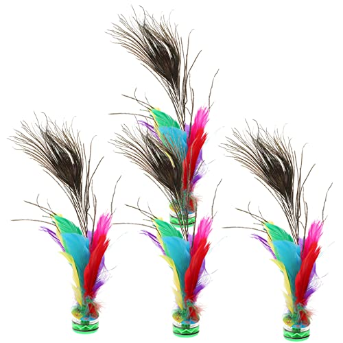 minkissy 4 Stück Shuttlecock Traditionelle Freizeitspielzeuge für Fuß Übungsspiel für Drinnen und Draußen Fördert Koordination und Aktivität minkissy 4 Stück Shuttlecock Traditionelle Freizeitspielzeuge für Fuß Übungsspiel für Drinnen und Draußen Fördert Koordination und Aktivität von minkissy