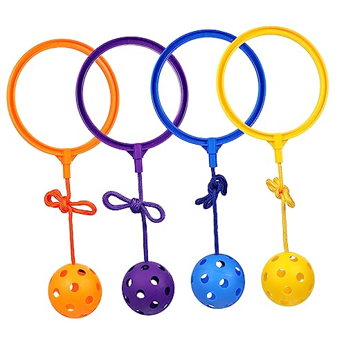 minkissy 4 Stück Sprungball für Teiliges Knöchel Sprungspielzeug Orange Blau und Gelb Fördert Bewegung und Koordination für Indoor und Outdoor Spaß minkissy 4 Stück Sprungball für Teiliges Knöchel Sprungspielzeug Orange Blau und Gelb Fördert Bewegung und Koordination für Indoor und Outdoor Spaß von minkissy