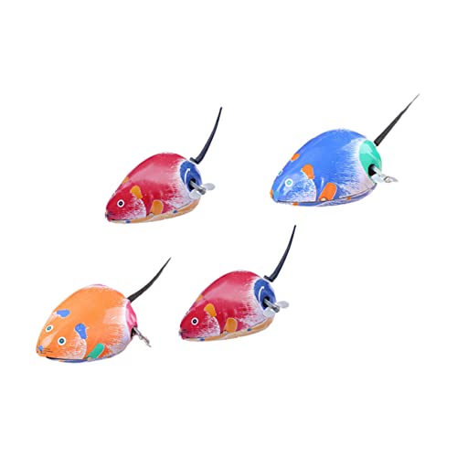 minkissy 4 Stück Teiliges Aufziehspielzeug Metallmäuse Mechanisches Wind Up Mausspielzeug für Interaktives Lernspielzeug Taktilen und Farbwahrnehmung Zufällige Farbe Zufällige Farbe von minkissy