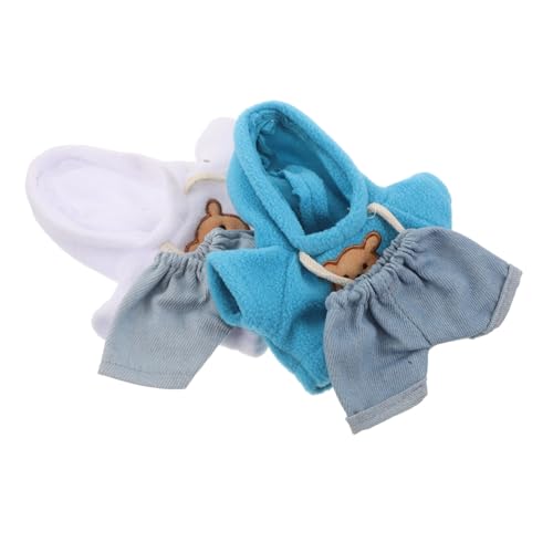 minkissy 4 Stück Teiliges Bear Hoodie Jeans Kuscheltier Kleidung für Plüschtiere Weiche Baumwoll DIY Outfits für Kleine Bären für Individuelle Stofftierbekleidung und Puppenkleidung minkissy 4 Stück Teiliges Bear Hoodie Jeans Kuscheltier Kleidung für Plüschtiere Weiche Baumwoll DIY Outfits für Kleine Bären für Individuelle Stofftierbekleidung und Puppenkleidung von minkissy