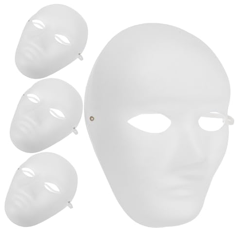 minkissy 4 Stück Teiliges DIY Blanko Masken aus Umweltfreundlichem Papierpulp Weiße Leere Masken zum Bemalen für Halloween Karneval Cosplay Bühnenauftritte und Bastelprojekte minkissy 4 Stück Teiliges DIY Blanko Masken aus Umweltfreundlichem Papierpulp Weiße Leere Masken zum Bemalen für Halloween Karneval Cosplay Bühnenauftritte und Bastelprojekte von minkissy