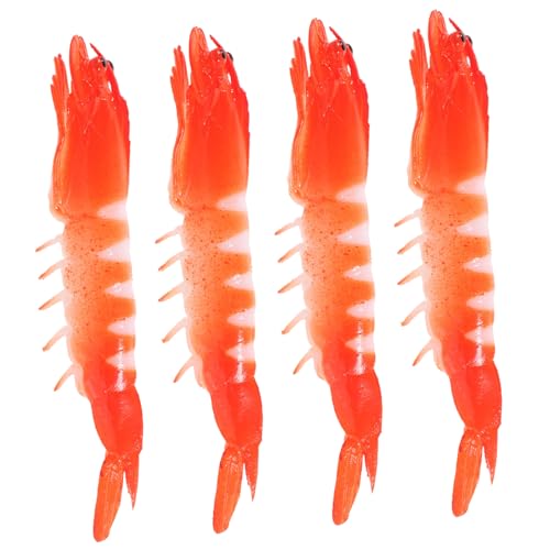 minkissy 4 Stück Teiliges Garnelenmodell aus PVC Realistische Simulation Kreatives Dekorations und Lernspielzeug Robustes Shrimp Figurenset für Foto Requisiten und Kreative Spielanregung minkissy 4 Stück Teiliges Garnelenmodell aus PVC Realistische Simulation Kreatives Dekorations und Lernspielzeug Robustes Shrimp Figurenset für Foto Requisiten und Kreative Spielanregung von minkissy