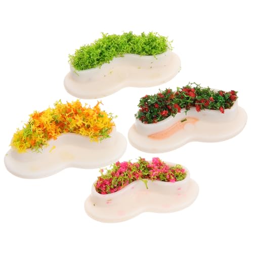 minkissy 4 Stück Teiliges Gartenbank Modell für Puppenhaus und Minigarten Lebensnahe Deko für Ruhezonen und Blumenbeete Rot Orange Grün minkissy 4 Stück Teiliges Gartenbank Modell für Puppenhaus und Minigarten Lebensnahe Deko für Ruhezonen und Blumenbeete Rot Orange Grün von minkissy