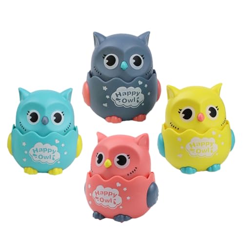 minkissy 4 Stück Teiliges Katzenkopf Eule Kreatives Druckbetriebenes Fahrspielzeug für Frühes Lernspielzeug für Kleinkinder als zum Geburtstag minkissy 4 Stück Teiliges Katzenkopf Eule Kreatives Druckbetriebenes Fahrspielzeug für Frühes Lernspielzeug für Kleinkinder als zum Geburtstag von minkissy