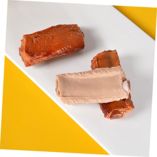 minkissy 4 Stück Teiliges Künstliche Rippenmodelle Realistische Deko Lebensmittel Requisite Stabile PVC Fotorequisite Original und Karamellfarben Leicht und Langlebig für Kreative Food minkissy 4 Stück Teiliges Künstliche Rippenmodelle Realistische Deko Lebensmittel Requisite Stabile PVC Fotorequisite Original und Karamellfarben Leicht und Langlebig für Kreative Food von minkissy