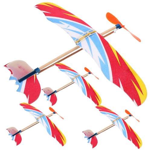 minkissy 4 Stück Teiliges Leichte Sichere Segelflugzeuge DIY Flugzeug Fördert Hand Auge Koordination und Wissenschaftsinteresse für Jungen und Mädchen von minkissy