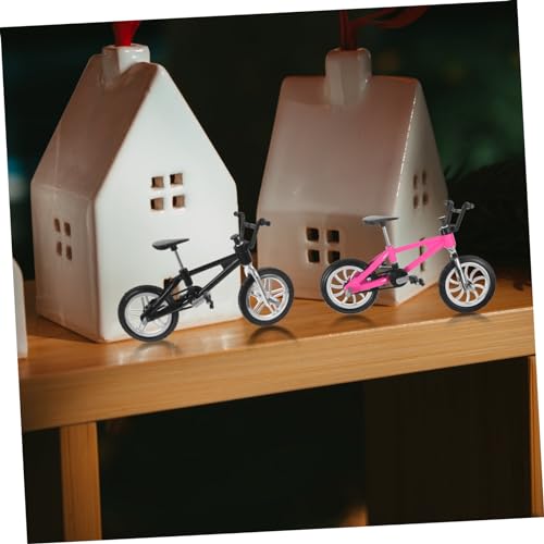 minkissy 4 Stück Teiliges Mini Mountainbike Modell Realistische Simulation aus Legierung Farbenfrohe Finger Bike Toys für Desktop Dekoration und Rennen Geeignet für Altersgruppen von minkissy