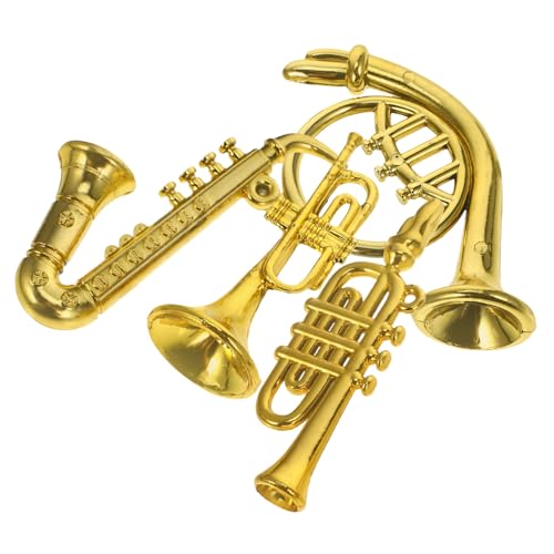 minkissy 4 Stück Teiliges Miniatur Blasinstrument Modell aus Kunststoff Handbemalt Realistische Puppenhaus Dekoration Umweltfreundliche Accessoires für Haus minkissy 4 Stück Teiliges Miniatur Blasinstrument Modell aus Kunststoff Handbemalt Realistische Puppenhaus Dekoration Umweltfreundliche Accessoires für Haus von minkissy