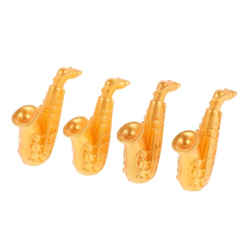 minkissy 4 Stück Teiliges Miniatur Saxophon Puppenhaus Deko Realistisch Gestaltete Musikinstrumente für Kreative Zubehör minkissy 4 Stück Teiliges Miniatur Saxophon Puppenhaus Deko Realistisch Gestaltete Musikinstrumente für Kreative Zubehör von minkissy