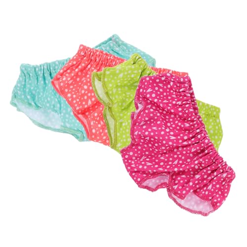 minkissy 4 Stück Teiliges Puppenunterwäsche für Kleine Puppen Wiederverwendbare Puppenunterhosen für Rollenspiele und Puppenzubehör Leuchtende Farben und Hochwertige Verarbeitung von minkissy