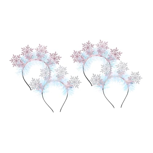 minkissy 4 Stück Teiliges Schneeflocken-stirnband mit Glitzer Festliche Weihnachts-haarreifen für Damen Winterliche Schneeflocken-krone für Party und Feiertage Langlebiges Komfortables minkissy 4 Stück Teiliges Schneeflocken-stirnband mit Glitzer Festliche Weihnachts-haarreifen für Damen Winterliche Schneeflocken-krone für Party und Feiertage Langlebiges Komfortables von minkissy