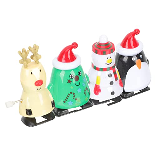 minkissy 4 Stück Teiliges Weihnachts Aufziehspielzeug Lustige Cartoon Wind Up Figuren Wiederverwendbare Leichte Weihnachts Dekoration Witzige Laufspielzeuge für Erwachsene minkissy 4 Stück Teiliges Weihnachts Aufziehspielzeug Lustige Cartoon Wind Up Figuren Wiederverwendbare Leichte Weihnachts Dekoration Witzige Laufspielzeuge für Erwachsene von minkissy