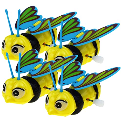 minkissy 4 Stück Witzige Bienen Spielzeuge Aufziehbare Bienen Spielzeuge für Lustige Geschenkidee für Jungen und Mädchen für Geburtstagsfeiern und Feste von minkissy