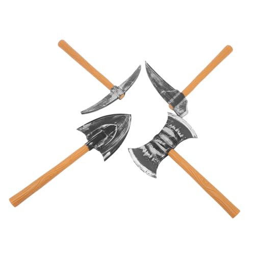 minkissy 4 Stück Zwergen-Requisiten Gnom Cosplay Spitzhacke Spatenspielzeug Kostüm Requisit Zwerg-Spitzhacke-Requisite Halloween-Schaufel-Requisite Halloween- Kostüm Eva von minkissy