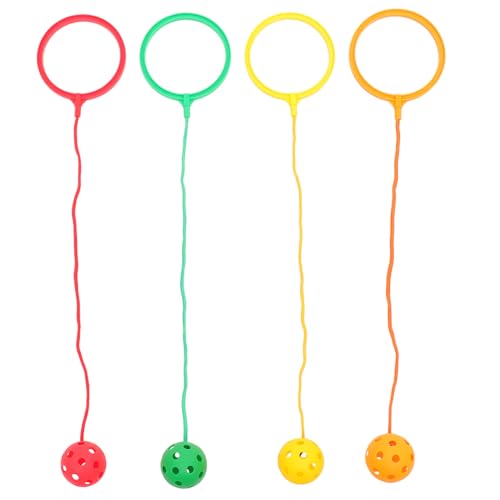 minkissy 4 Stück hüpfendes Ballspielzeug Knöchelspringender Ball Springball für Fitnessball für Einfuß springen Ringball Hüpfspielzeug springendes für von minkissy