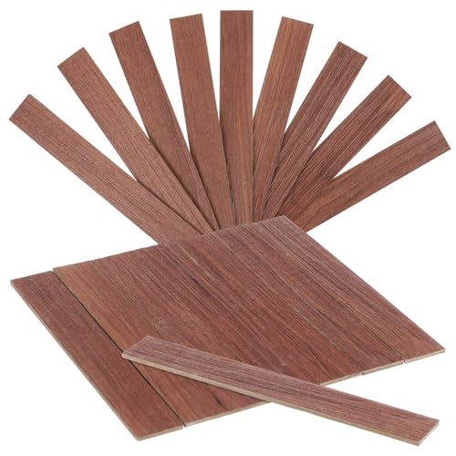 minkissy 40 Stück Miniatur Puppenhaus Bodenbelag Peel and Stick Selbstklebend Mini DIY Holzoptik Fliesen Rotkirsche für Vielfältige Puppenhausmodelle und Kreative Dekoration von minkissy