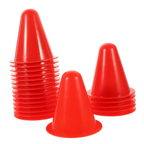 minkissy 40 Stück Roller Skating Marker Bunte Trainingskegel für Inline Skating Fußball und Agility Übungen für Hindernisparcours und Sporttraining von minkissy